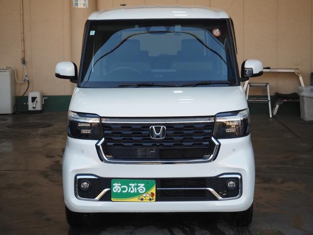 N-BOXカスタム ターボ 4WD 禁煙 8インチナビ バックカメラ ETC 前後ドラレコ フルセグTV Bluetooth 両側電動 前席ヒーター 衝突軽減BK ソナー LEDオートライト LEDフォグ 電動PK BKホールド(2枚目)