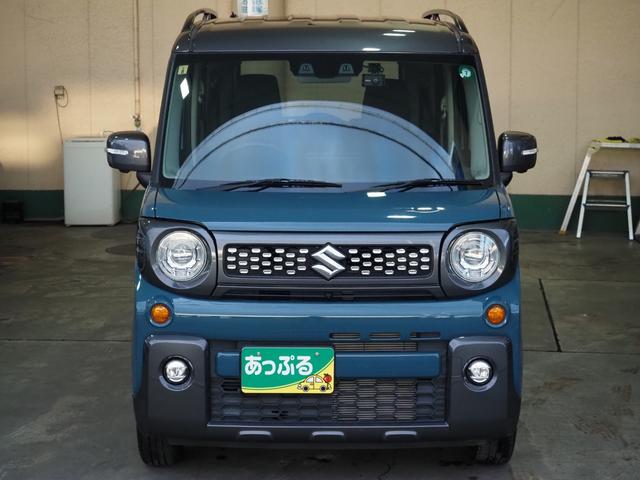 スペーシアギア ハイブリッドＸＺ　禁煙　リア修復　全方位　ＤＡ　ドラレコ　ＢＴＡ　ＡｐｐｌｅＣａｒＰｌａｙ　両側電動　衝突軽減ＢＫ　リアソナー　前席ヒーター　ＬＥＤオートライト　ＬＥＤフォグ　スマートキー　ステリモ　クルコン　１４ＡＷ（2枚目）