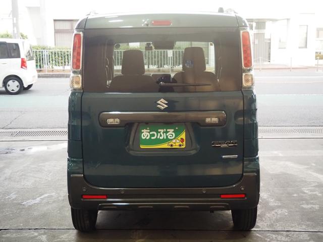 スペーシアギア ハイブリッドＸＺ　禁煙　リア修復　全方位　ＤＡ　ドラレコ　ＢＴＡ　ＡｐｐｌｅＣａｒＰｌａｙ　両側電動　衝突軽減ＢＫ　リアソナー　前席ヒーター　ＬＥＤオートライト　ＬＥＤフォグ　スマートキー　ステリモ　クルコン　１４ＡＷ（3枚目）