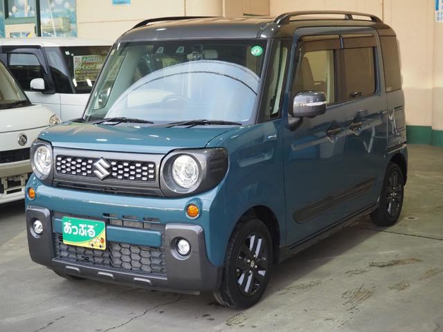 スペーシアギア ハイブリッドＸＺ　禁煙　リア修復　全方位　ＤＡ　ドラレコ　ＢＴＡ　ＡｐｐｌｅＣａｒＰｌａｙ　両側電動　衝突軽減ＢＫ　リアソナー　前席ヒーター　ＬＥＤオートライト　ＬＥＤフォグ　スマートキー　ステリモ　クルコン　１４ＡＷ（7枚目）