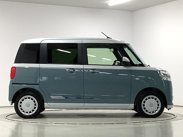 ムーヴキャンバス ストライプスＧ　両側電動スライドドア　前後コーナーセンサー　走行無制限１年保証　両側電動スライドドア　前後コーナーセンサー　前席シートヒーター　ホッとカップホルダー　オートマチックハイビーム　ＬＥＤヘッドライト　横滑り防止装置　スマートキー　スマートアシスト（7枚目）