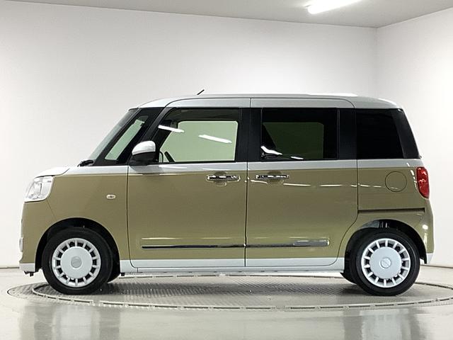 ムーヴキャンバス ストライプスＧ　両側電動スライドドア　前席シートヒーター　走行無制限１年保証　両側電動スライドドア　前後コーナーセンサー　前席シートヒーター　ホッとカップホルダー　オートマチックハイビーム　ＬＥＤヘッドライト　横滑り防止装置　スマートキー　置きラクボックス（8枚目）