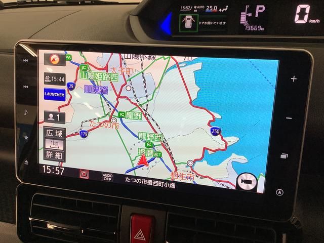 タント カスタムＸ　９インチナビＴＶ　ドラレコ　ＥＴＣ　全方位カメラ　１年保証　９インチナビＴＶ　全方位カメラ　ドラレコ　ＥＴＣ　両側電動スライドドア　前後コーナーセンサー　前席シートヒーター　ＵＳＢ接続　Ｂｌｕｅｔｏｏｔｈ　スマートキー　１４インチ純正アルミホイール（6枚目）