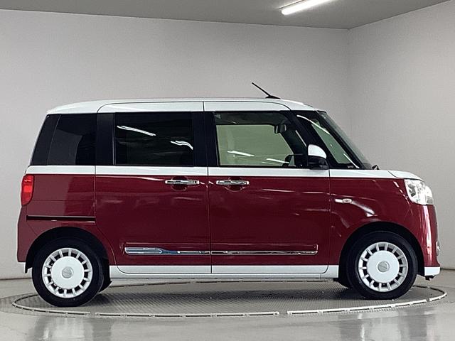 ムーヴキャンバス ストライプスＧターボ　アダプティブクルーズコントロール　走行無制限１年保証　両側電動スライドドア　アダプティブクルーズコントロール　前後コーナーセンサー　前席シートヒーター　ホッとカップホルダー　オートマチックハイビーム　ＬＥＤヘッドライト　スマートキー（7枚目）