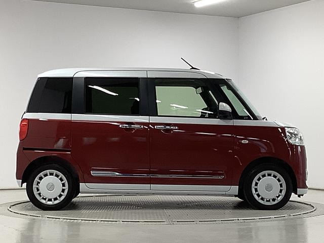 ムーヴキャンバス ストライプスＧターボ　アダプティブクルーズコントロール　走行無制限１年保証　両側電動スライドドア　アダプティブクルーズコントロール　前後コーナーセンサー　前席シートヒーター　ホッとカップホルダー　オートマチックハイビーム　ＬＥＤヘッドライト　スマートキー（7枚目）