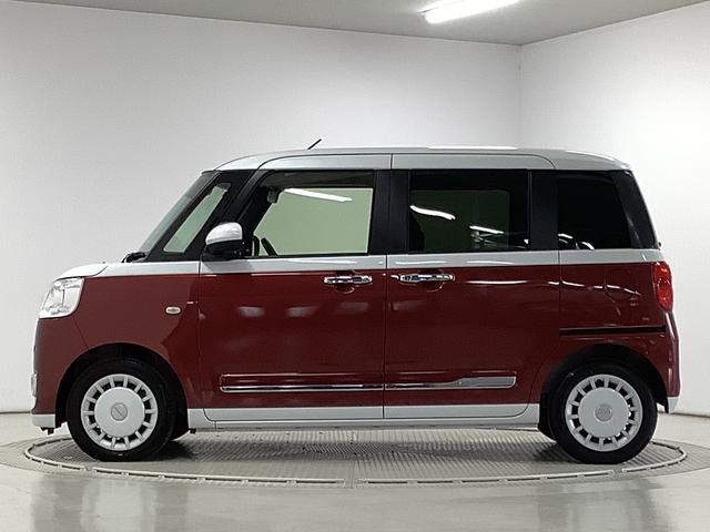 ムーヴキャンバス ストライプスＧターボ　アダプティブクルーズコントロール　走行無制限１年保証　両側電動スライドドア　アダプティブクルーズコントロール　前後コーナーセンサー　前席シートヒーター　ホッとカップホルダー　オートマチックハイビーム　ＬＥＤヘッドライト　スマートキー（8枚目）