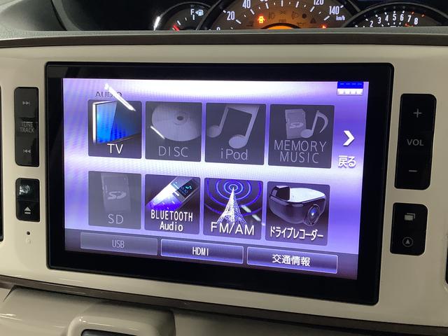 ムーヴキャンバス Gメイクアップリミテッド SAIII 8インチナビ ドラレコ 1年保証 8インチナビTV 全方位カメラ ドラレコ ETC 両側電動スライドドア DVD USB接続 HDMI Bluetooth オートマチックハイビーム LEDヘッドライト プッシュスタート(9枚目)