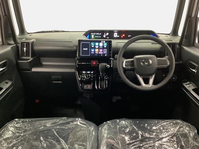 タント カスタムＲＳ　ターボ　９インチディスプレイオーディオ　ＵＳＢ　１年保証　９インチディスプレイオーディオ　バックカメラ　両側電動スライドドア　前後コーナーセンサー　前席シートヒーター　ＵＳＢ　Ｂｌｕｅｔｏｏｔｈ　ＬＥＤヘッドライト　１５インチ純正アルミホイール（5枚目）