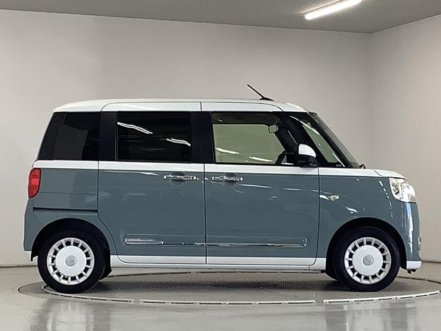 ムーヴキャンバス ストライプスＧターボ　ワンオーナー　クルーズコントロール　走行無制限１年保証　両側電動スライドドア　ワンオーナー　アダプティブクルーズコントロール　前後コーナーセンサー　前席シートヒーター　ホッとカップホルダー　オートマチックハイビーム　ＬＥＤヘッドライト（7枚目）