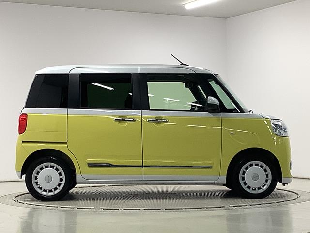 ムーヴキャンバス ストライプスＧターボ　クルコン　コーナーセンサー　両側電動　走行無制限１年保証　両側電動スライドドア　アダプティブクルーズコントロール　前後コーナーセンサー　前席シートヒーター　ホッとカップホルダー　オートマチックハイビーム　ＬＥＤヘッドライト　スマートキー（7枚目）