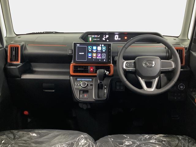 タント ファンクロスターボ　４ＷＤ　９インチディスプレイオーディオ　１年保証　９インチディスプレイオーディオ　４ＷＤ　バックカメラ　両側電動スライドドア　前後コーナーセンサー　前席シートヒーター　ルーフレール　ＴＶ　ＨＤＭＩ　スマートキー　１５インチ純正アルミホイール（5枚目）