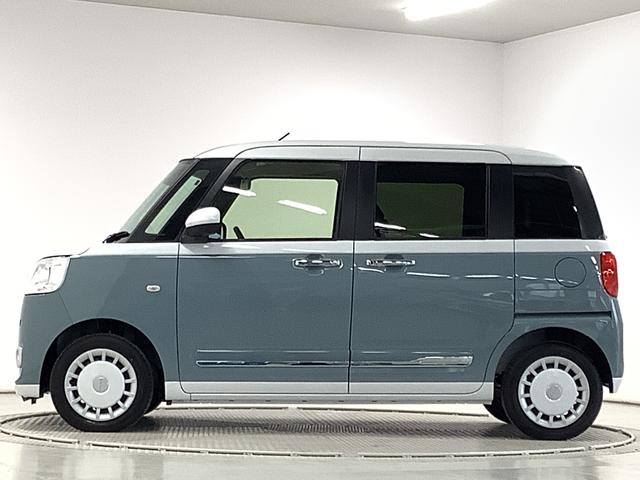 ムーヴキャンバス ストライプスＧ　両側電動スライドドア　前席シートヒーター　走行無制限１年保証　両側電動スライドドア　前後コーナーセンサー　前席シートヒーター　ホッとカップホルダー　オートマチックハイビーム　ＬＥＤヘッドライト　横滑り防止装置　スマートキー　置きラクボックス（8枚目）