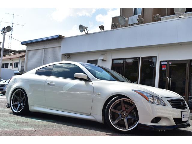 スカイライン 370GT タイプS エアロワークスFスポイラー BLITZ車高調 WORK20AW 社外マフラー 社外リアウイング 純正ナビ Bカメラ ETC HPIサクションパイプ クスコタワーバー ハーフレザー 外デジタルミラー(4枚目)