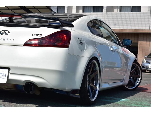 スカイライン 370GT タイプS エアロワークスFスポイラー BLITZ車高調 WORK20AW 社外マフラー 社外リアウイング 純正ナビ Bカメラ ETC HPIサクションパイプ クスコタワーバー ハーフレザー 外デジタルミラー(6枚目)