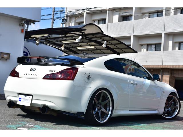 スカイライン 370GT タイプS エアロワークスFスポイラー BLITZ車高調 WORK20AW 社外マフラー 社外リアウイング 純正ナビ Bカメラ ETC HPIサクションパイプ クスコタワーバー ハーフレザー 外デジタルミラー(7枚目)