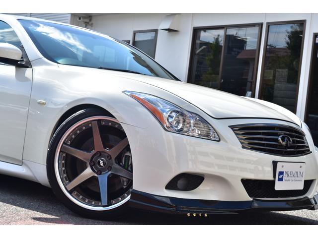 スカイライン 370GT タイプS エアロワークスFスポイラー BLITZ車高調 WORK20AW 社外マフラー 社外リアウイング 純正ナビ Bカメラ ETC HPIサクションパイプ クスコタワーバー ハーフレザー 外デジタルミラー(17枚目)