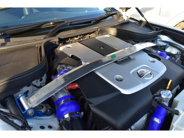 スカイライン 370GT タイプS エアロワークスFスポイラー BLITZ車高調 WORK20AW 社外マフラー 社外リアウイング 純正ナビ Bカメラ ETC HPIサクションパイプ クスコタワーバー ハーフレザー 外デジタルミラー(26枚目)