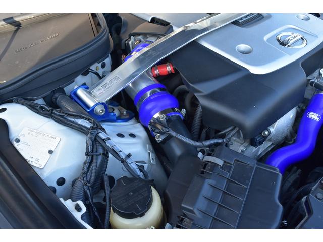 スカイライン 370GT タイプS エアロワークスFスポイラー BLITZ車高調 WORK20AW 社外マフラー 社外リアウイング 純正ナビ Bカメラ ETC HPIサクションパイプ クスコタワーバー ハーフレザー 外デジタルミラー(28枚目)