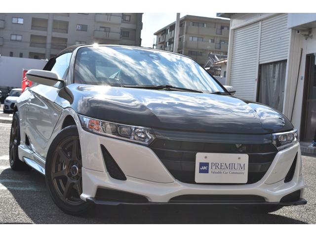 Ｓ６６０ α　無限ＦＳＲスポイラー　ＷＯＲＫアルミ　ＨＫＳマフラー　社外カーボンボンネット　ＰＩＶＯＴサブコン　ＣＴＢＡ　センターディスプレイ　Ｂカメラ　パナポータブルナビ　クルコン　ＬＥＤヘッド　ハーフレザー（6枚目）