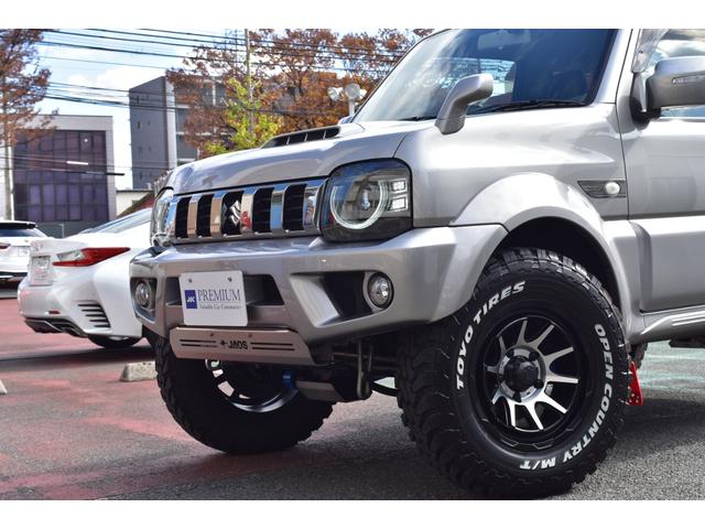 ＪＡＯＳフロントバンパー。。。リフトアップもされノーマルにはない迫力あるスタイリング。。。センス良く仕上げられた一台。。。