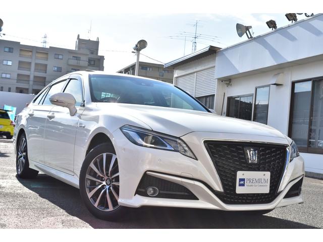 クラウンハイブリッド S Cパッケージ TSS ガラスサンルーフ ベージュレザーインテリア 純正ナビ フルセグ パノラミックビュー エアシート&ヒーター Rクルーズ BSM パーキングアシスト Cソナー HUD LEDヘッド(7枚目)