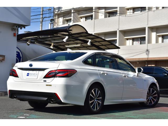 クラウンハイブリッド S Cパッケージ TSS ガラスサンルーフ ベージュレザーインテリア 純正ナビ フルセグ パノラミックビュー エアシート&ヒーター Rクルーズ BSM パーキングアシスト Cソナー HUD LEDヘッド(9枚目)