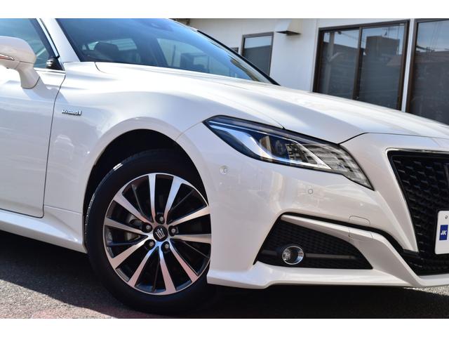 クラウンハイブリッド S Cパッケージ TSS ガラスサンルーフ ベージュレザーインテリア 純正ナビ フルセグ パノラミックビュー エアシート&ヒーター Rクルーズ BSM パーキングアシスト Cソナー HUD LEDヘッド(18枚目)