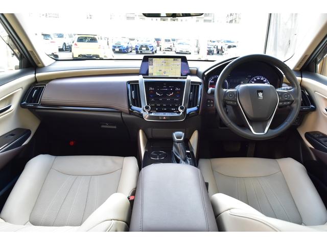 クラウンハイブリッド S Cパッケージ TSS ガラスサンルーフ ベージュレザーインテリア 純正ナビ フルセグ パノラミックビュー エアシート&ヒーター Rクルーズ BSM パーキングアシスト Cソナー HUD LEDヘッド(38枚目)