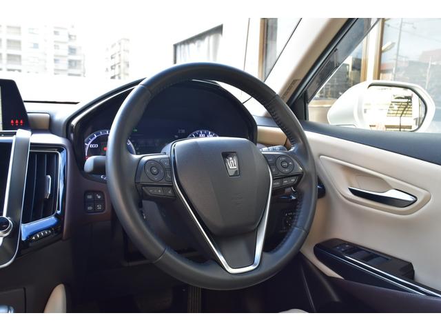 クラウンハイブリッド S Cパッケージ TSS ガラスサンルーフ ベージュレザーインテリア 純正ナビ フルセグ パノラミックビュー エアシート&ヒーター Rクルーズ BSM パーキングアシスト Cソナー HUD LEDヘッド(56枚目)