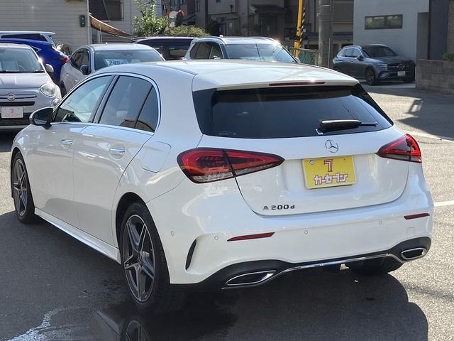 Ａクラス Ａ２００ｄ　ＡＭＧライン　社外パナメリカーナグリル　ユーザー買取車　禁煙　メーカーナビ　フルセグ　バックカメラ　ＥＴＣ２．０　レーダーセーフティＰＫＧ　ＡＣＣ　ハーフレザーシート　マルチビームＬＥＤ　純正ドラレコ　スペアキー（3枚目）