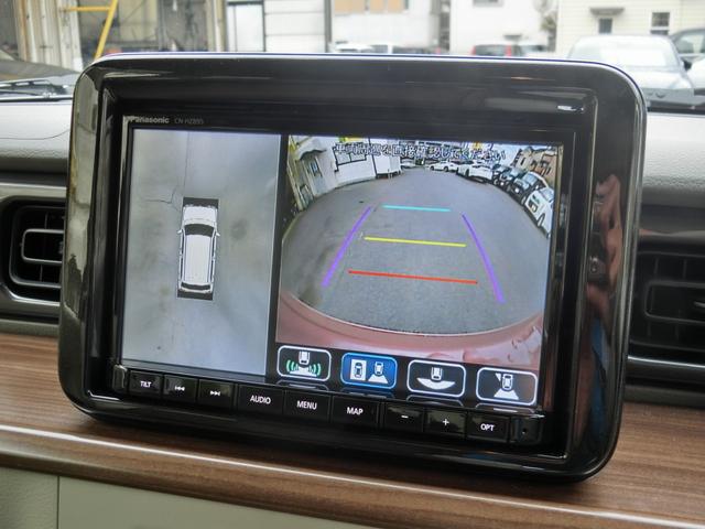 アルトラパンＬＣ Ｘ　純正ＯＰ８インチナビＴＶ　全方位モニター　前後ドラレコ　禁煙　ＴＶキャンセラー　セーフティサポート　ＥＴＣ　シートヒーター　専用革ステアリング　プッシュスタート　スペアキー　オートエアコン　ナノイーＸ（5枚目）
