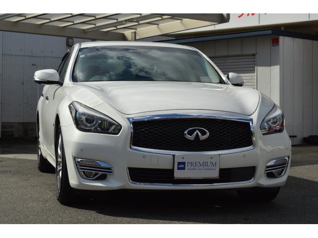 フーガハイブリッド ベースグレード 後期型 全方位運転支援システム インテリジェントクルーズコントロール 純正HDDナビ・TV・アラウンドビューモニター ハーフレザーシート パワーシート 純正18インチアルミ ETC 記録簿(30枚目)