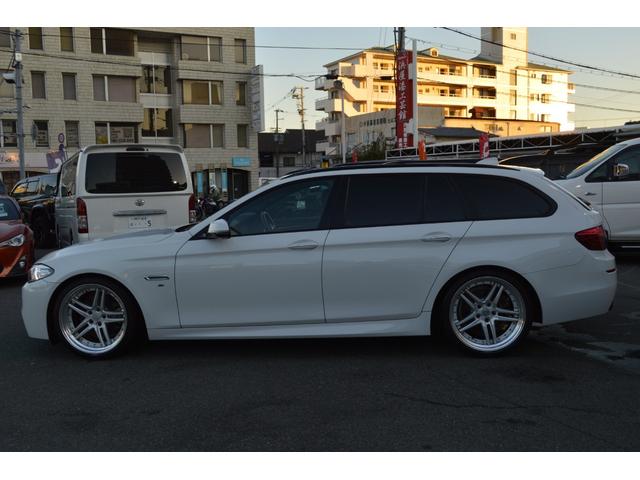 ５シリーズ ５２３ｉツーリング　Ｍスポーツ　ローダウン　ＷＯＲＫ２０インチＡＷ　ルーフレール　ＥＴＣ　前後ドラレコ　レーダークルコン　パドルシフト　クリアランスソナー　パワーバックドア　バックカメラ　レーンキープ　パワーシート　ＨＩＤヘッド（5枚目）