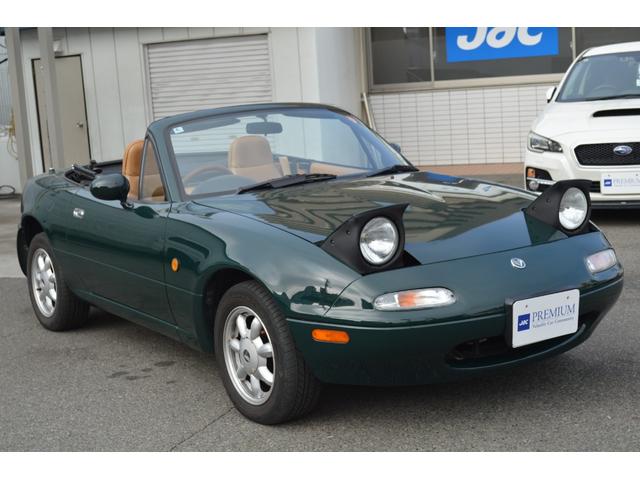 ユーノスロードスター Vスペシャル フルノーマル センソリーサウンドシステム タンカラーフルレザーシート タンカラーレザー内装 純正14インチAW 純正ナルディウッドステア CDデッキ(7枚目)