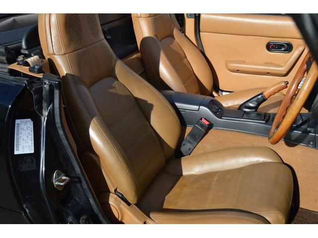 ユーノスロードスター Ｖスペシャル　５速ＭＴ　ＮＢ用エアコン装着　タイミングベルト交換済み　タンレザーシート　ワーク１６インチアルミ　ＫＹＢショックローダウン　クロス幌ガラススクリーン　ＥＴＣ（14枚目）