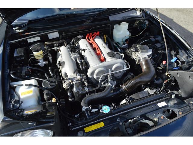 ユーノスロードスター Ｖスペシャル　５速ＭＴ　ＮＢ用エアコン装着　タイミングベルト交換済み　タンレザーシート　ワーク１６インチアルミ　ＫＹＢショックローダウン　クロス幌ガラススクリーン　ＥＴＣ（22枚目）