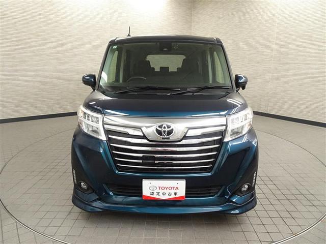 ルーミー カスタムG-T 助手席エアバック 両側オートスライドドア スマートキープッシュスタート LEDライト 1オーナー 横滑り防止機能 クルコン 点検記録簿 ETC付 アルミホイール キーレス DVD ドラレコ ナビ&TV(3枚目)