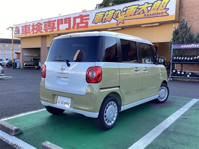 ムーヴキャンバス ストライプスＸ　両側電動スライドドア　クリアランスソナー　衝突被害軽減システム　スマートキー　アイドリングストップ　電動格納ミラー　ベンチシート　ＣＶＴ　盗難防止システム　ＡＢＳ　ＥＳＣ　衝突安全ボディ　エアコン（18枚目）