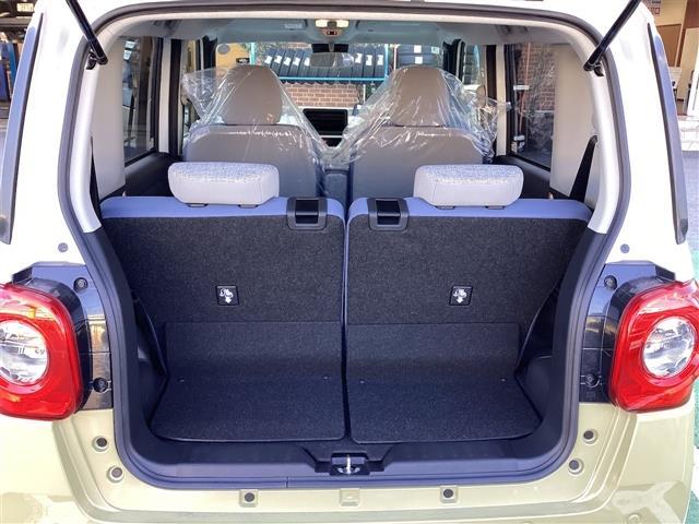 ムーヴキャンバス ストライプスＸ　両側電動スライドドア　クリアランスソナー　衝突被害軽減システム　スマートキー　アイドリングストップ　電動格納ミラー　ベンチシート　ＣＶＴ　盗難防止システム　ＡＢＳ　ＥＳＣ　衝突安全ボディ　エアコン（23枚目）