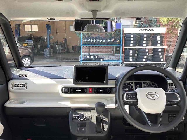 ムーヴキャンバス ストライプスG バックカメラ 両側電動スライドドア クリアランスソナー 衝突被害軽減システム オートライト スマートキー アイドリングストップ 電動格納ミラー シートヒーター ベンチシート CVT ESC エアコン(5枚目)