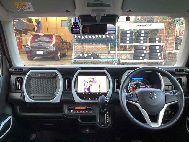 ハスラー ハイブリッドＸ　衝突軽減Ｂ　純正９インチナビ　Ｂｌｕｅｔｏｏｔｈ対応　全方位カメラ　ＥＴＣ　ＬＥＤヘッドライト　フォグライト　スマートキー　プッシュスタート　アイドリングストップ　革巻きステアリング　アルミホイール（5枚目）