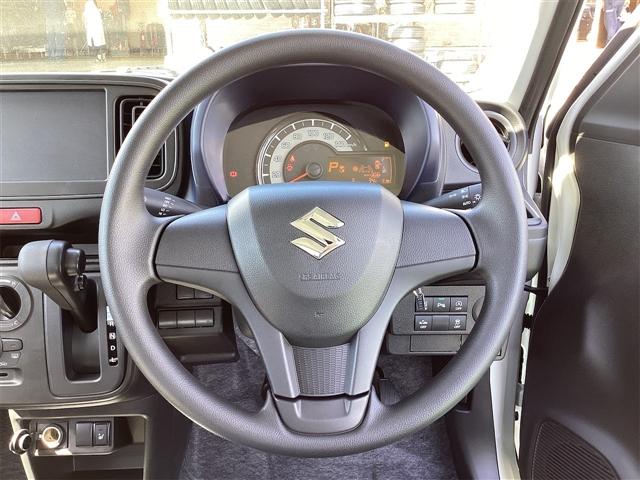 アルト L クリアランスソナー レーンアシスト 衝突被害軽減システム オートライト キーレスエントリー アイドリングストップ 電動格納ミラー シートヒーター CVT 盗難防止システム ABS ESC(6枚目)