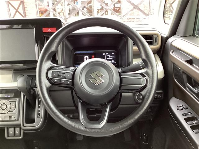 スペーシア ハイブリッドＸ　両側電動スライドドア　クリアランスソナー　衝突被害軽減システム　オートライト　ＬＥＤヘッドランプ　スマートキー　アイドリングストップ　電動格納ミラー　シートヒーター　ベンチシート　ＣＶＴ（6枚目）