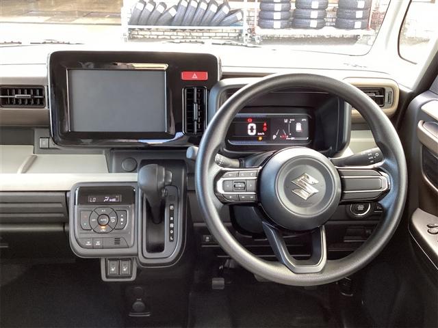 スペーシア ハイブリッドＸ　両側電動スライドドア　クリアランスソナー　衝突被害軽減システム　オートライト　ＬＥＤヘッドランプ　スマートキー　アイドリングストップ　電動格納ミラー　シートヒーター　ベンチシート　ＣＶＴ（5枚目）