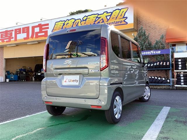 スペーシア ハイブリッドＸ　両側電動スライドドア　クリアランスソナー　衝突被害軽減システム　オートライト　ＬＥＤヘッドランプ　スマートキー　アイドリングストップ　電動格納ミラー　シートヒーター　ベンチシート　ＣＶＴ（18枚目）