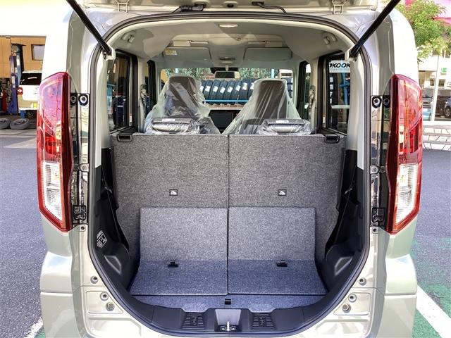 スペーシア ハイブリッドＸ　両側電動スライドドア　クリアランスソナー　衝突被害軽減システム　オートライト　ＬＥＤヘッドランプ　スマートキー　アイドリングストップ　電動格納ミラー　シートヒーター　ベンチシート　ＣＶＴ（22枚目）