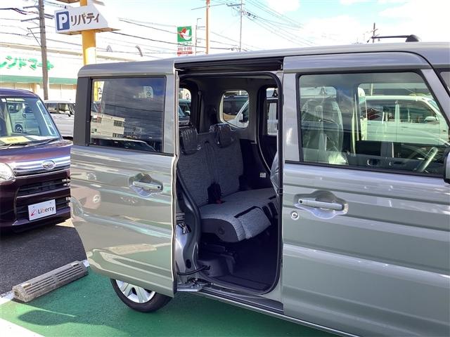 スペーシア ハイブリッドＸ　両側電動スライドドア　クリアランスソナー　衝突被害軽減システム　オートライト　ＬＥＤヘッドランプ　スマートキー　アイドリングストップ　電動格納ミラー　シートヒーター　ベンチシート　ＣＶＴ（45枚目）