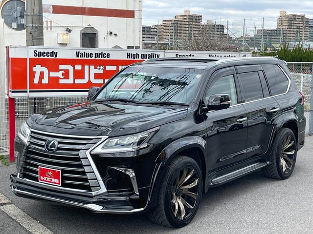 ＬＸ ＬＸ５７０　ＷＡＬＤワイドボディ公認　ＷＡＬＤジャレットアルミホイール　４ＷＤ　サンルーフ　革シート　純正ＴＶナビ　全方位カメラ　　ルーフレール（3枚目）