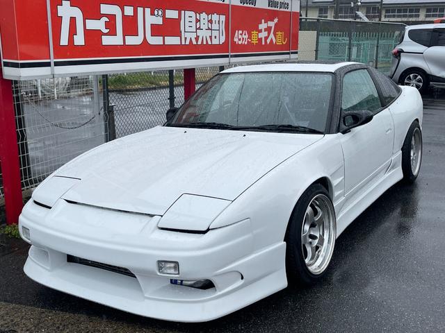 １８０ＳＸ タイプＸ　５速ＭＴ　ターボ　ワイドフェンダー公認　社外エアロ　サンルーフ　車高調　社外マフラー　社外前置きＩ／Ｃ　ブリッツエアクリ　社外アルミ（2枚目）