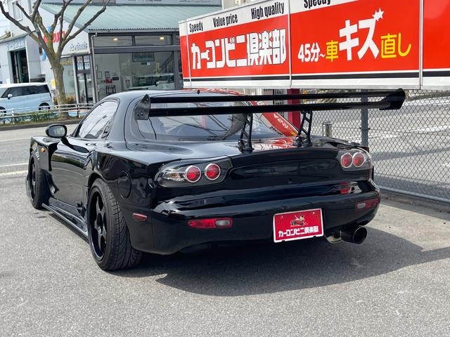 ＲＸ－７ タイプＲ　高圧縮エンジン　ＲＥ雨宮Ｆバンパー＋カナード　ワイドボディー公認　Ｖマウント　パワーＦＣ　アペックススポーツキャタライザー　トラストマフラー　ＧＴウイング（63枚目）